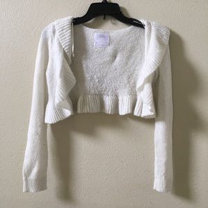 Knitted Ruffle Cardigan